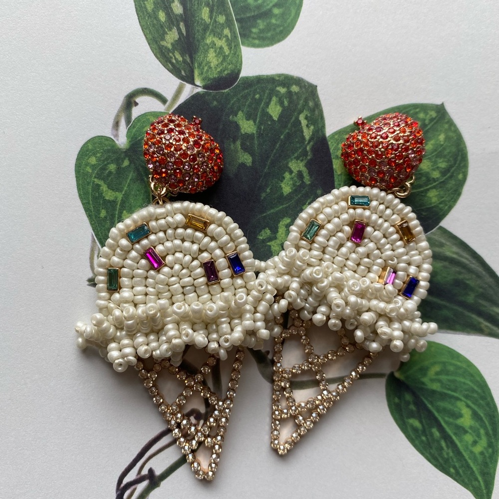Baublebar Ice Cream Cone Clip On Earrings